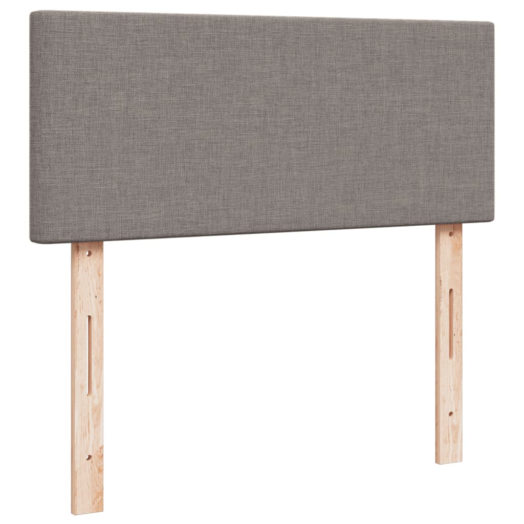 Boxspring met matras stof taupe 120x200 cm is nu te koop bij PeponiXL, paradijselijk wonen!