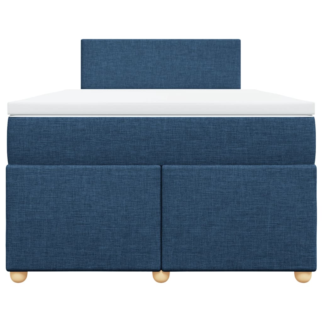 Boxspring met matras stof blauw 120x200 cm is nu te koop bij PeponiXL, paradijselijk wonen!
