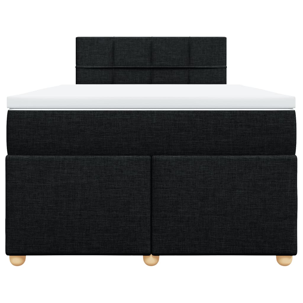 Boxspring met matras stof zwart 120x200 cm is nu te koop bij PeponiXL, paradijselijk wonen!