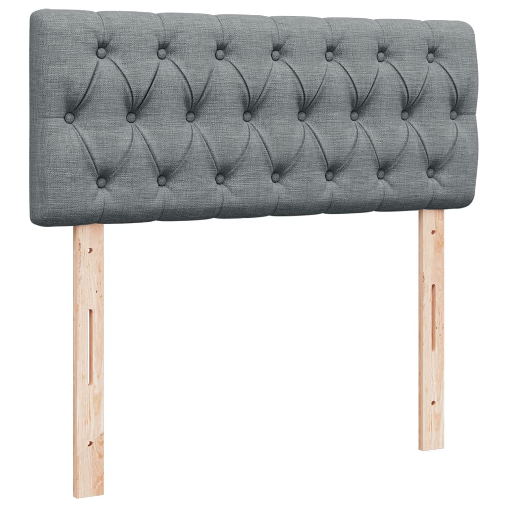 Boxspring met matras stof lichtgrijs 120x200 cm is nu te koop bij PeponiXL, paradijselijk wonen!