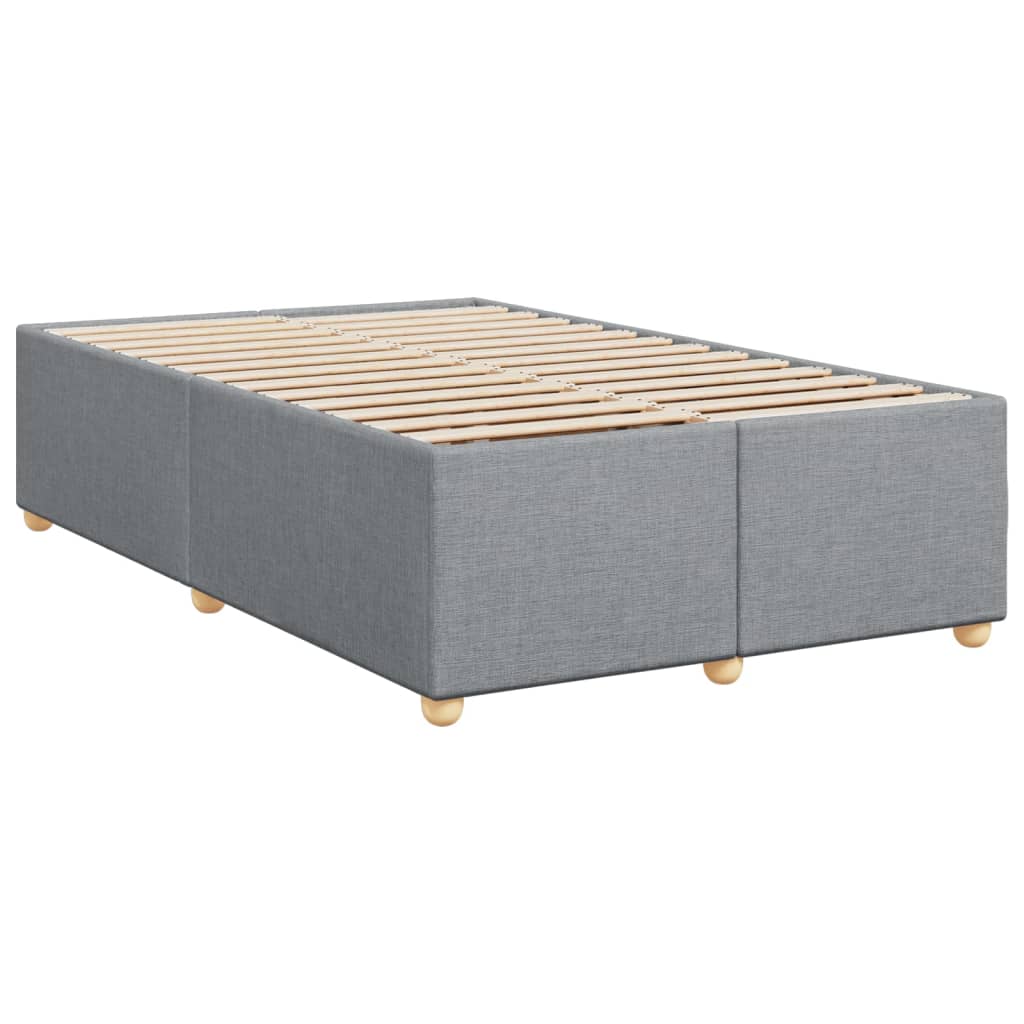 Boxspring met matras stof lichtgrijs 120x200 cm is nu te koop bij PeponiXL, paradijselijk wonen!