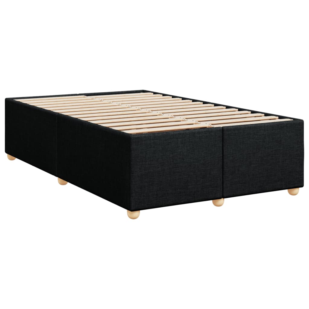 Boxspring met matras stof zwart 120x200 cm is nu te koop bij PeponiXL, paradijselijk wonen!