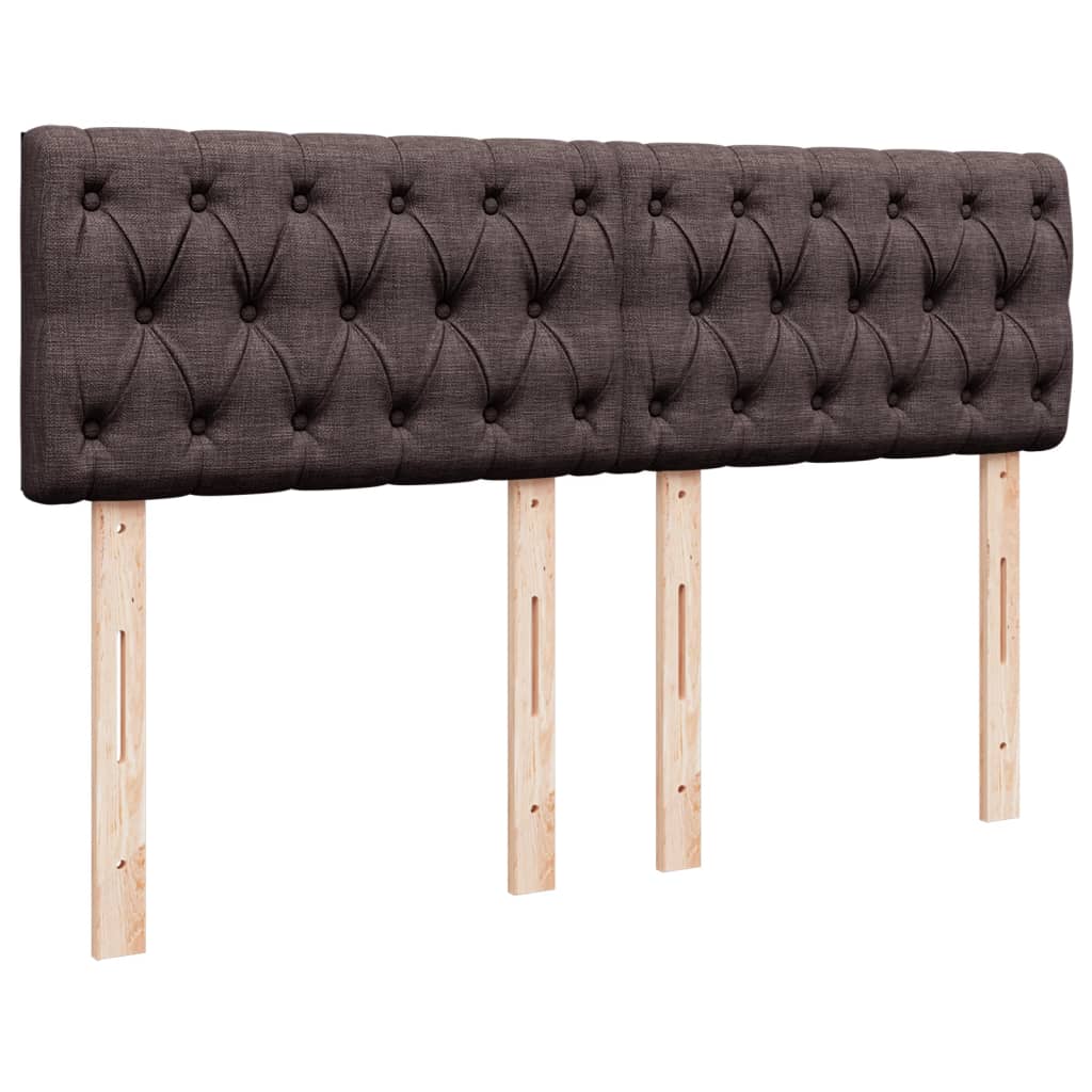 Boxspring met matras stof donkerbruin 140x190 cm is nu te koop bij PeponiXL, paradijselijk wonen!