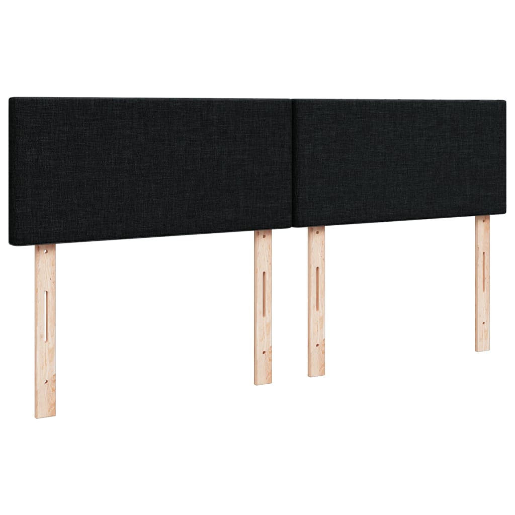 Boxspring met matras stof zwart 140x200 cm is nu te koop bij PeponiXL, paradijselijk wonen!