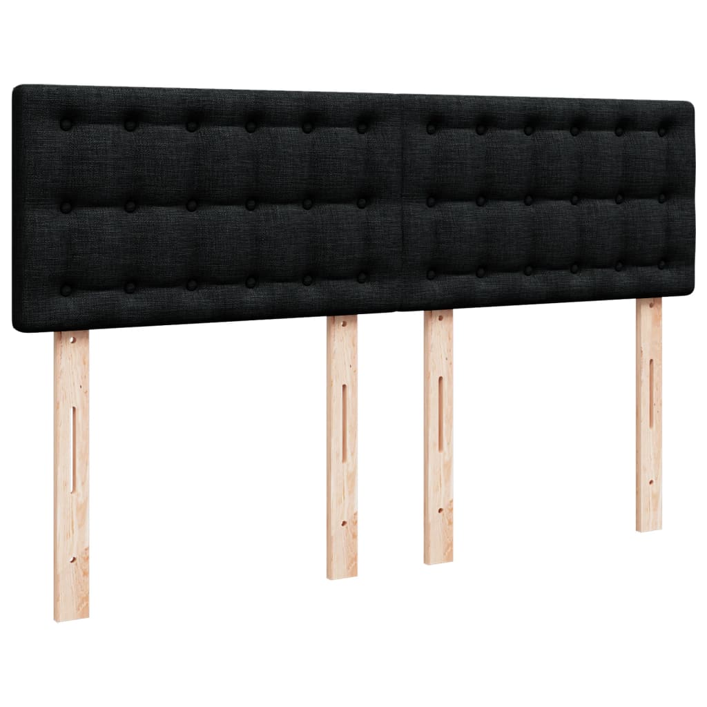 Boxspring met matras stof zwart 140x200 cm is nu te koop bij PeponiXL, paradijselijk wonen!
