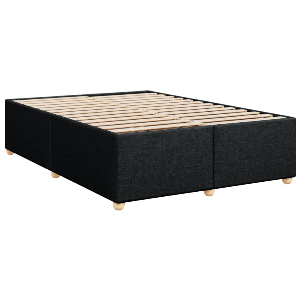 Boxspring met matras stof zwart 160x200 cm is nu te koop bij PeponiXL, paradijselijk wonen!