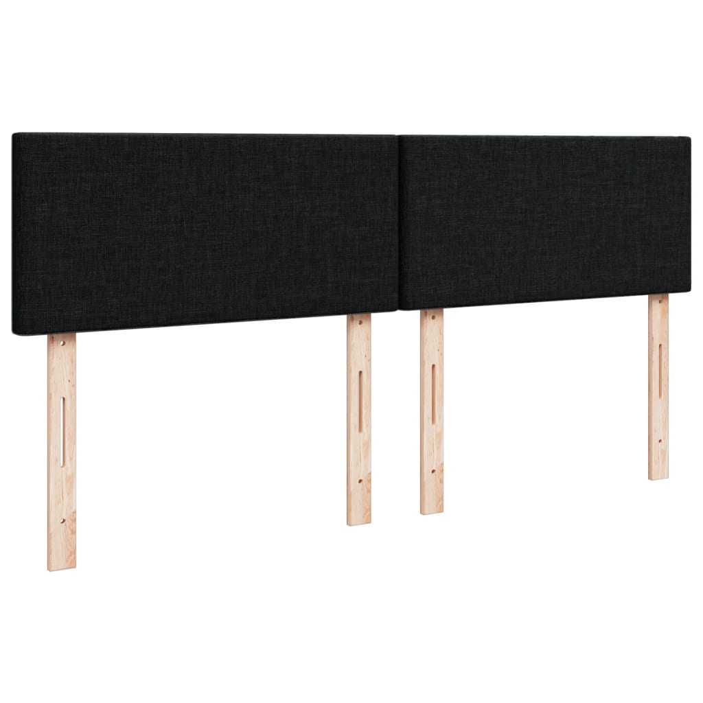 Boxspring met matras stof zwart 160x200 cm is nu te koop bij PeponiXL, paradijselijk wonen!