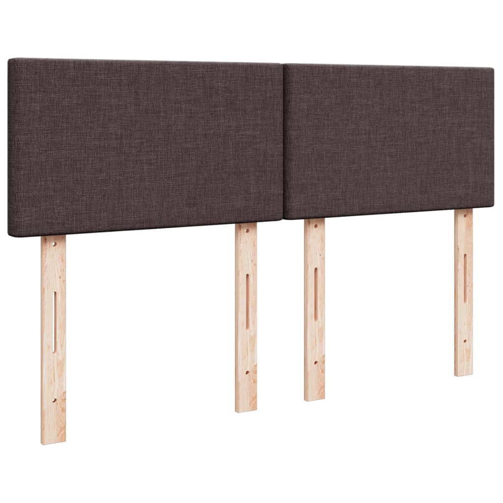 Boxspring met matras stof donkerbruin 160x200 cm is nu te koop bij PeponiXL, paradijselijk wonen!