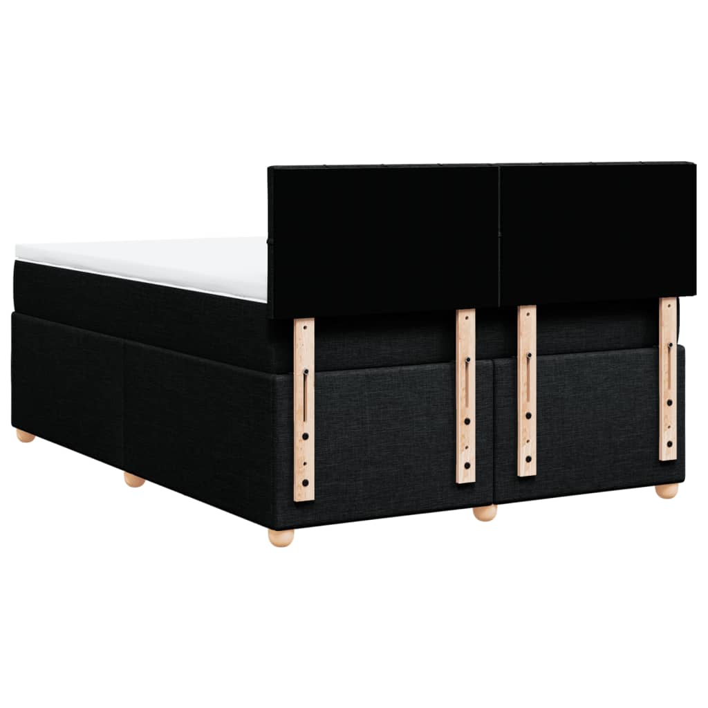 Boxspring met matras stof zwart 160x200 cm is nu te koop bij PeponiXL, paradijselijk wonen!