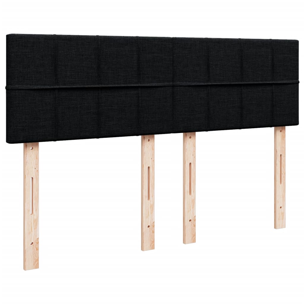 Boxspring met matras stof zwart 160x200 cm is nu te koop bij PeponiXL, paradijselijk wonen!
