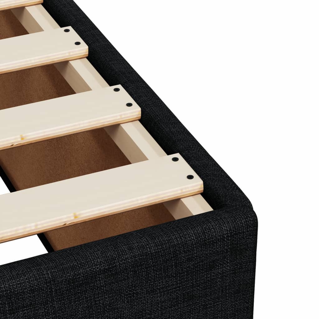 Boxspring met matras stof zwart 160x200 cm is nu te koop bij PeponiXL, paradijselijk wonen!