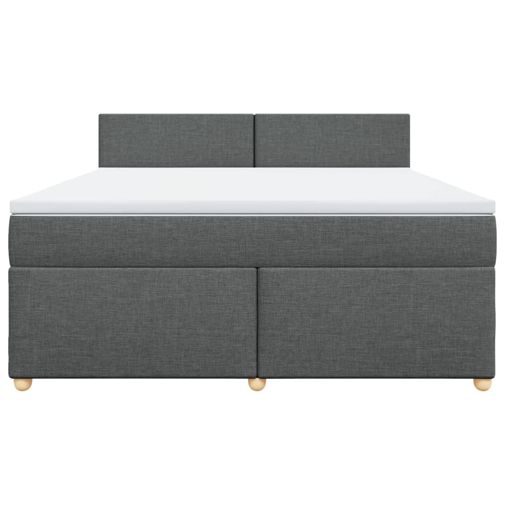 Boxspring met matras stof donkergrijs 180x200 cm is nu te koop bij PeponiXL, paradijselijk wonen!