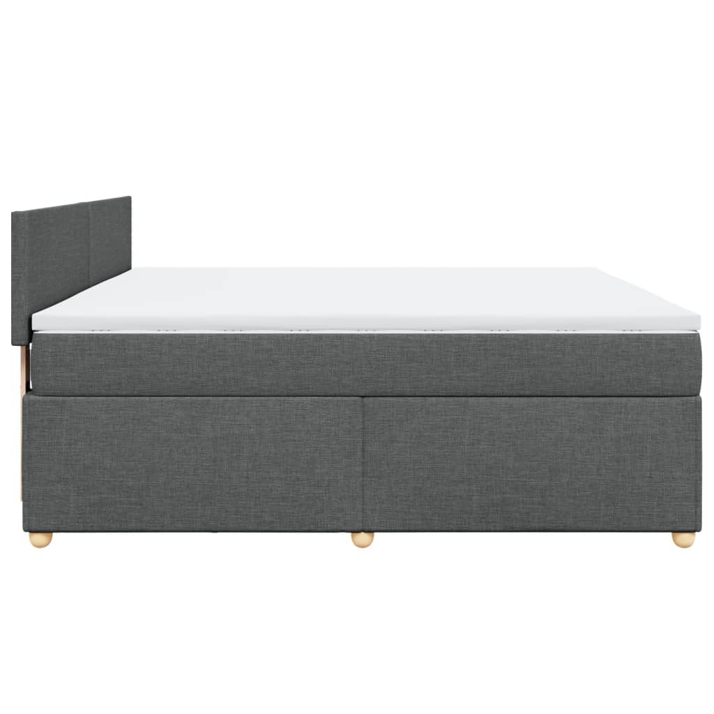 Boxspring met matras stof donkergrijs 180x200 cm is nu te koop bij PeponiXL, paradijselijk wonen!