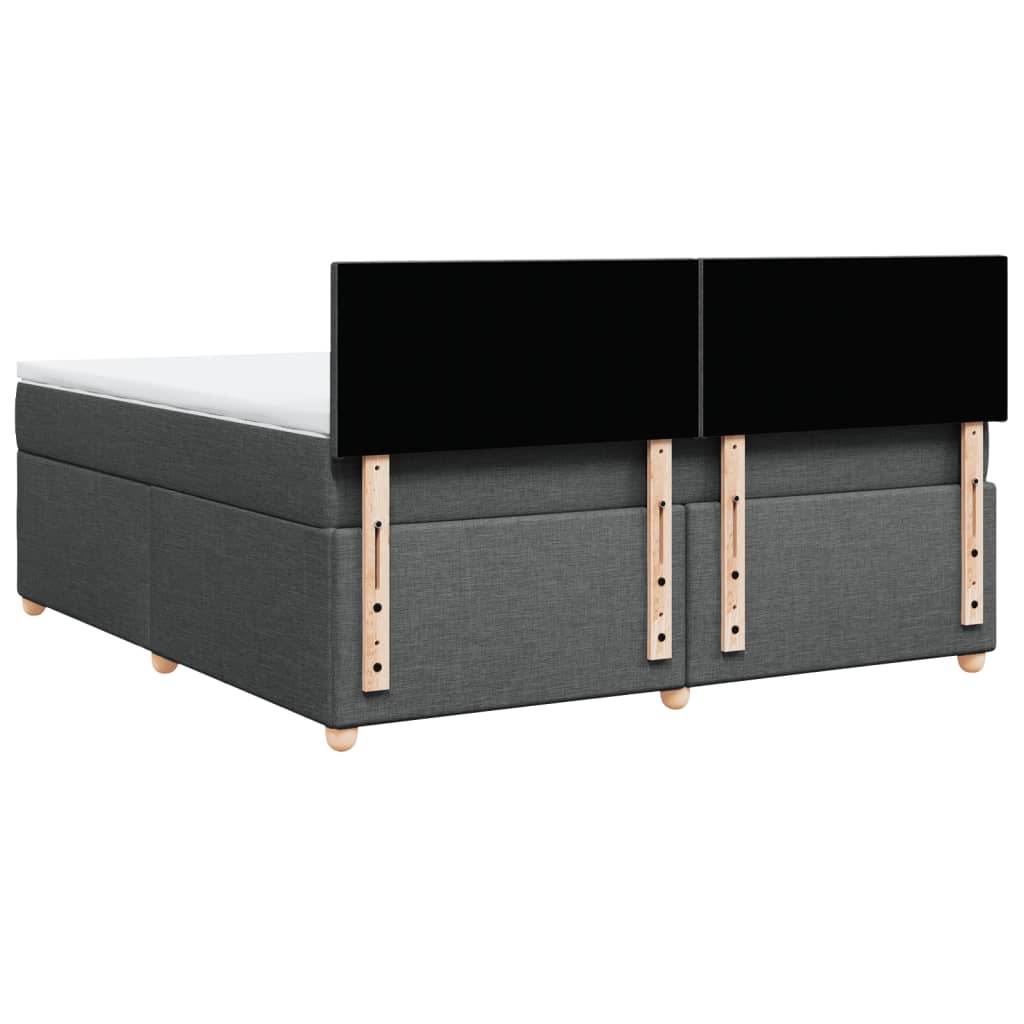 Boxspring met matras stof donkergrijs 180x200 cm is nu te koop bij PeponiXL, paradijselijk wonen!