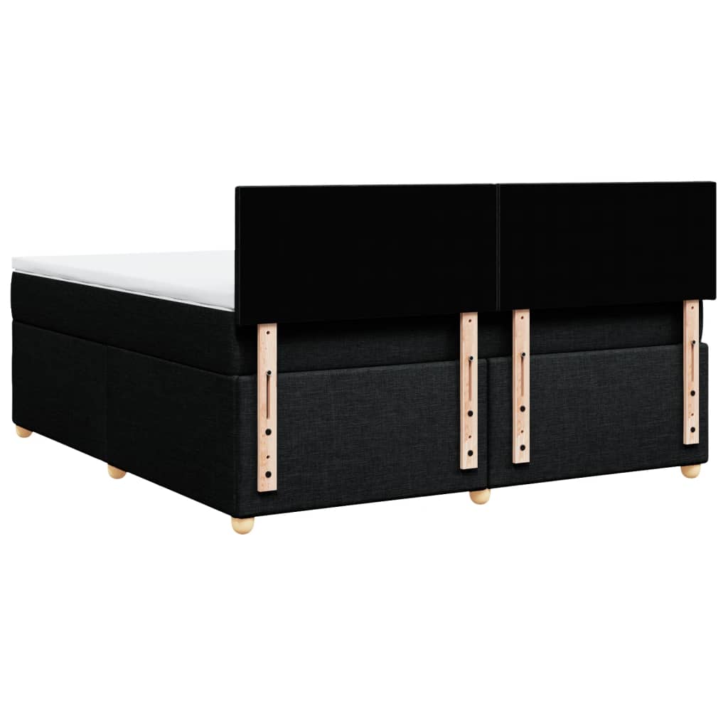 Boxspring met matras stof zwart 180x200 cm is nu te koop bij PeponiXL, paradijselijk wonen!