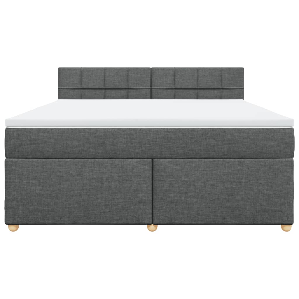 Boxspring met matras stof donkergrijs 180x200 cm is nu te koop bij PeponiXL, paradijselijk wonen!