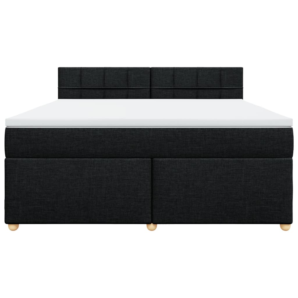 Boxspring met matras stof zwart 180x200 cm is nu te koop bij PeponiXL, paradijselijk wonen!