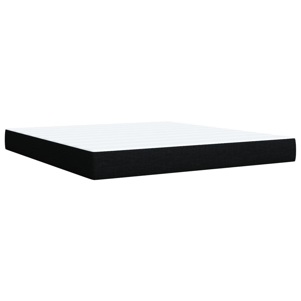 Boxspring met matras stof zwart 180x200 cm is nu te koop bij PeponiXL, paradijselijk wonen!