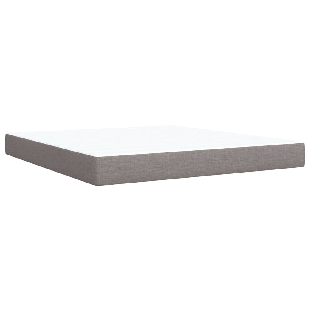Boxspring met matras stof taupe 180x200 cm is nu te koop bij PeponiXL, paradijselijk wonen!