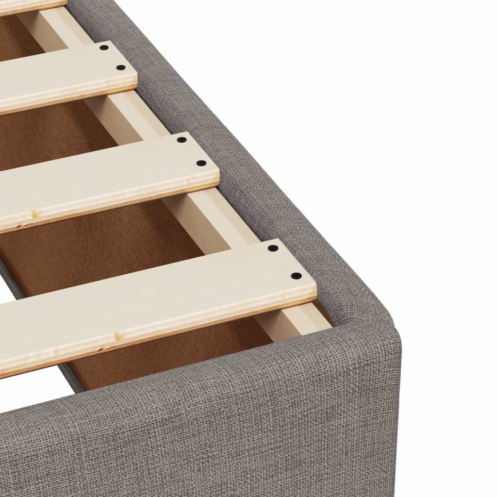 Boxspring met matras stof taupe 180x200 cm is nu te koop bij PeponiXL, paradijselijk wonen!