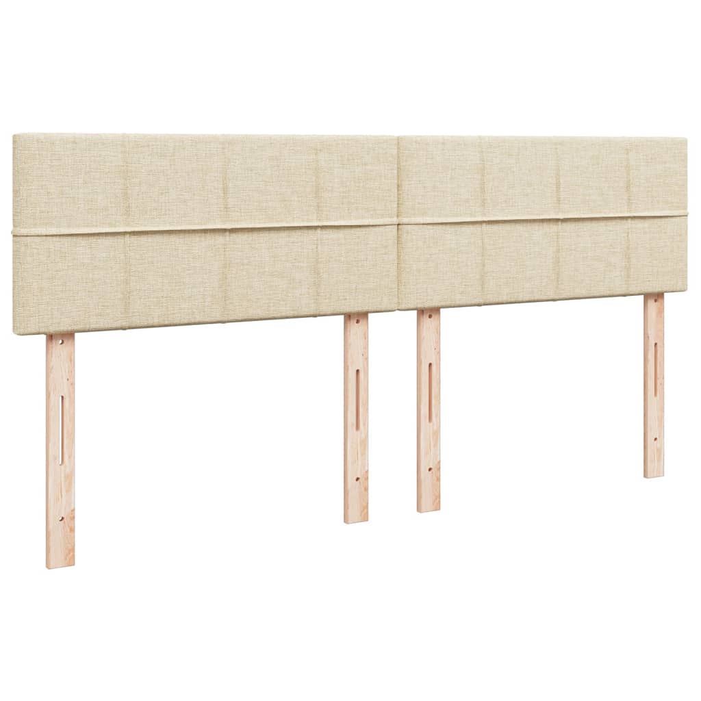 Boxspring met matras stof crèmekleurig 180x200 cm is nu te koop bij PeponiXL, paradijselijk wonen!
