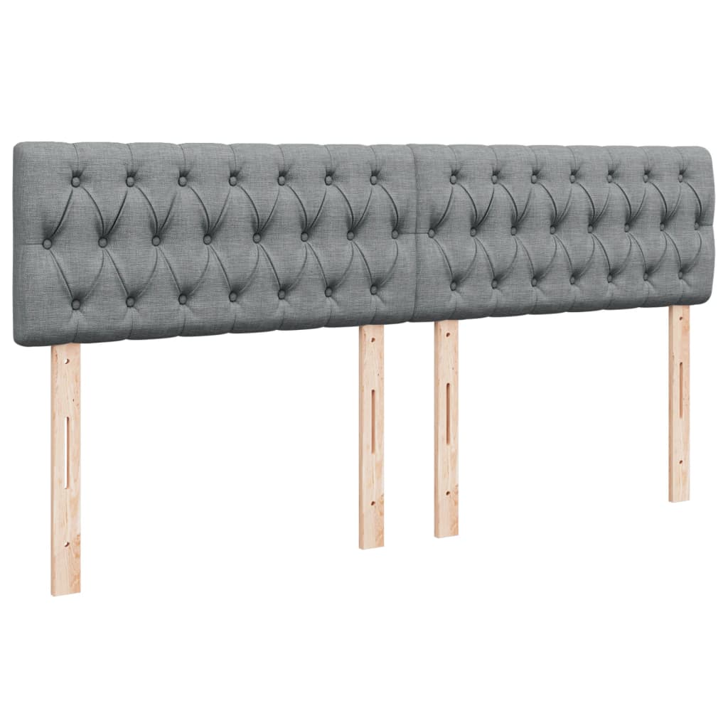 Boxspring met matras stof lichtgrijs 180x200 cm is nu te koop bij PeponiXL, paradijselijk wonen!