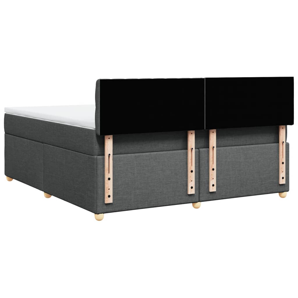 Boxspring met matras stof donkergrijs 180x200 cm is nu te koop bij PeponiXL, paradijselijk wonen!