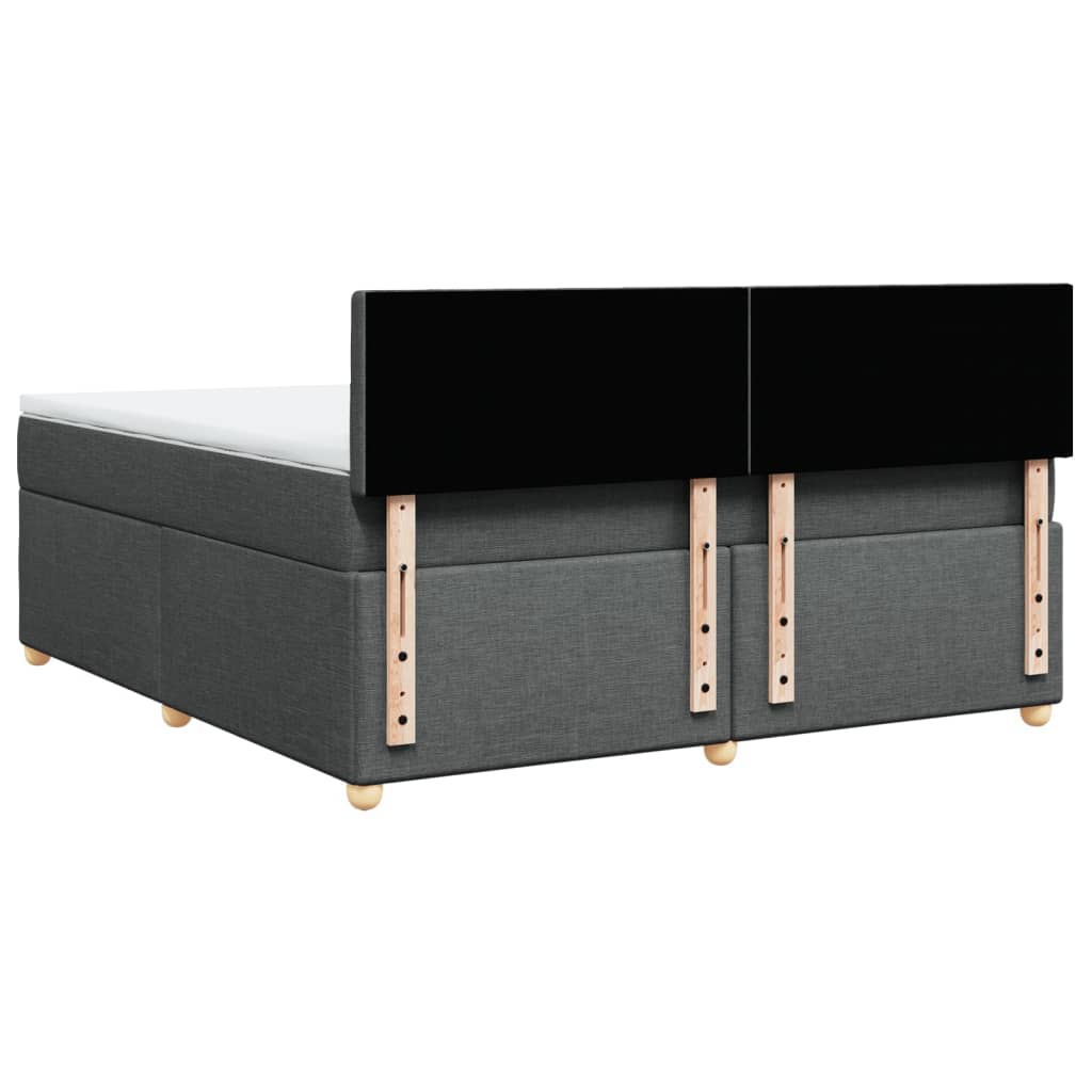 Boxspring met matras stof donkergrijs 180x200 cm is nu te koop bij PeponiXL, paradijselijk wonen!