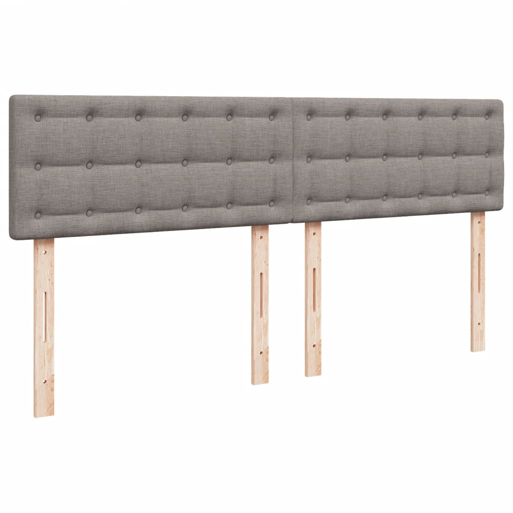Boxspring met matras stof taupe 180x200 cm is nu te koop bij PeponiXL, paradijselijk wonen!
