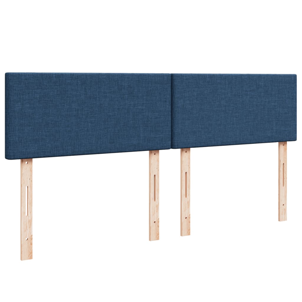 Boxspring met matras stof blauw 200x200 cm is nu te koop bij PeponiXL, paradijselijk wonen!