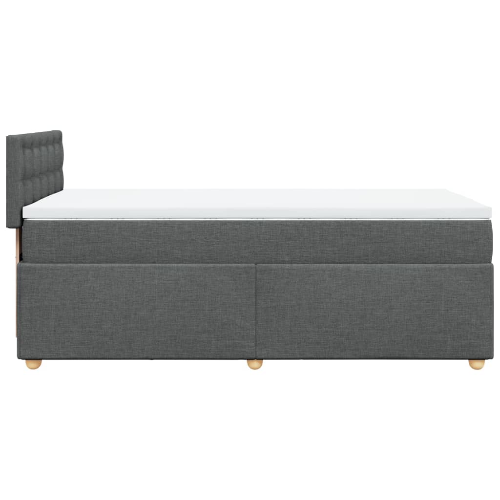 Boxspring met matras stof donkergrijs Single is nu te koop bij PeponiXL, paradijselijk wonen!