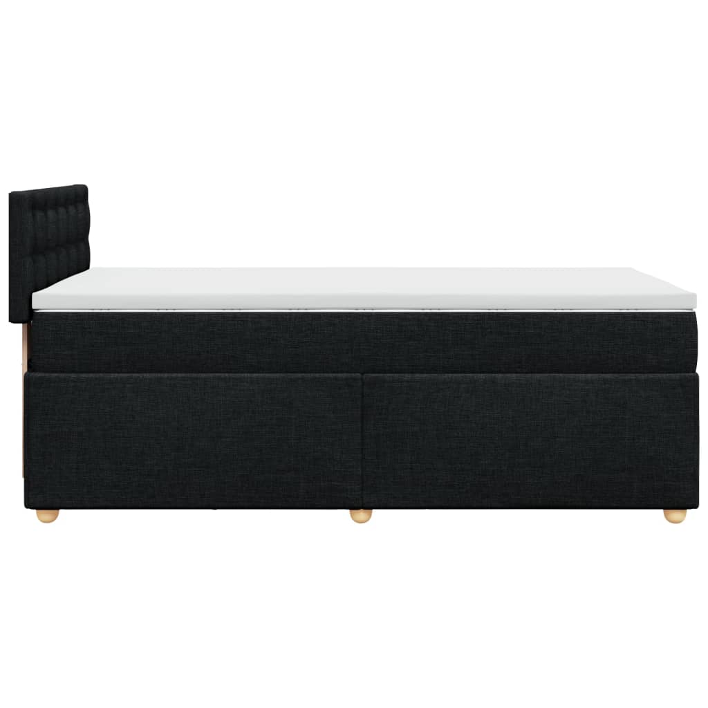 Boxspring met matras stof zwart Single (alleen AU) is nu te koop bij PeponiXL, paradijselijk wonen!