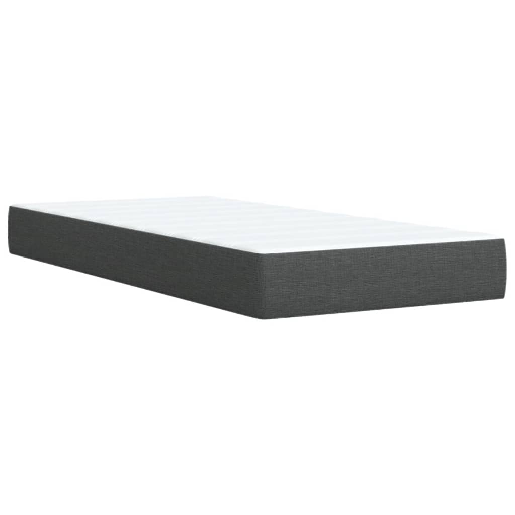 Boxspring met matras stof donkergrijs 90x190 cm is nu te koop bij PeponiXL, paradijselijk wonen!