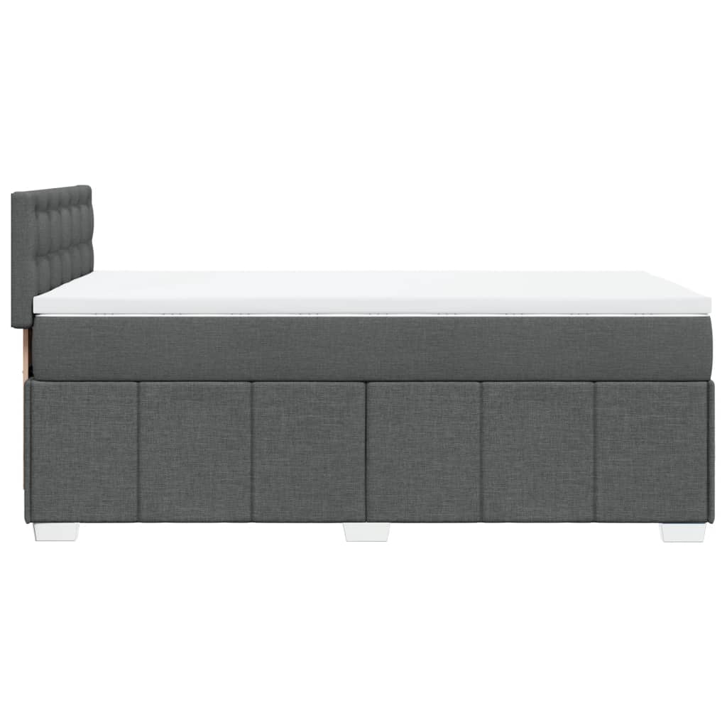 Boxspring met matras stof donkergrijs 90x190 cm is nu te koop bij PeponiXL, paradijselijk wonen!