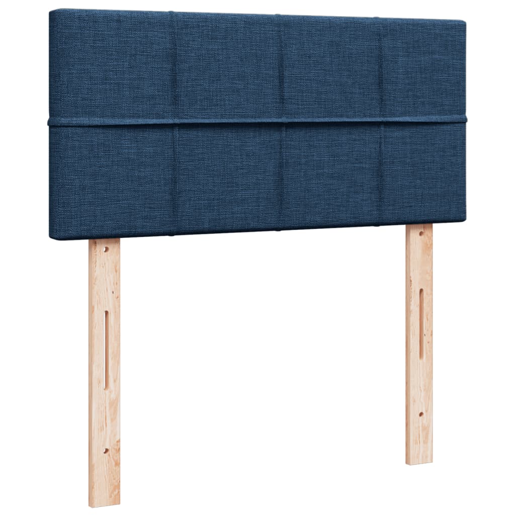 Boxspring met matras stof blauw 100x200 cm is nu te koop bij PeponiXL, paradijselijk wonen!
