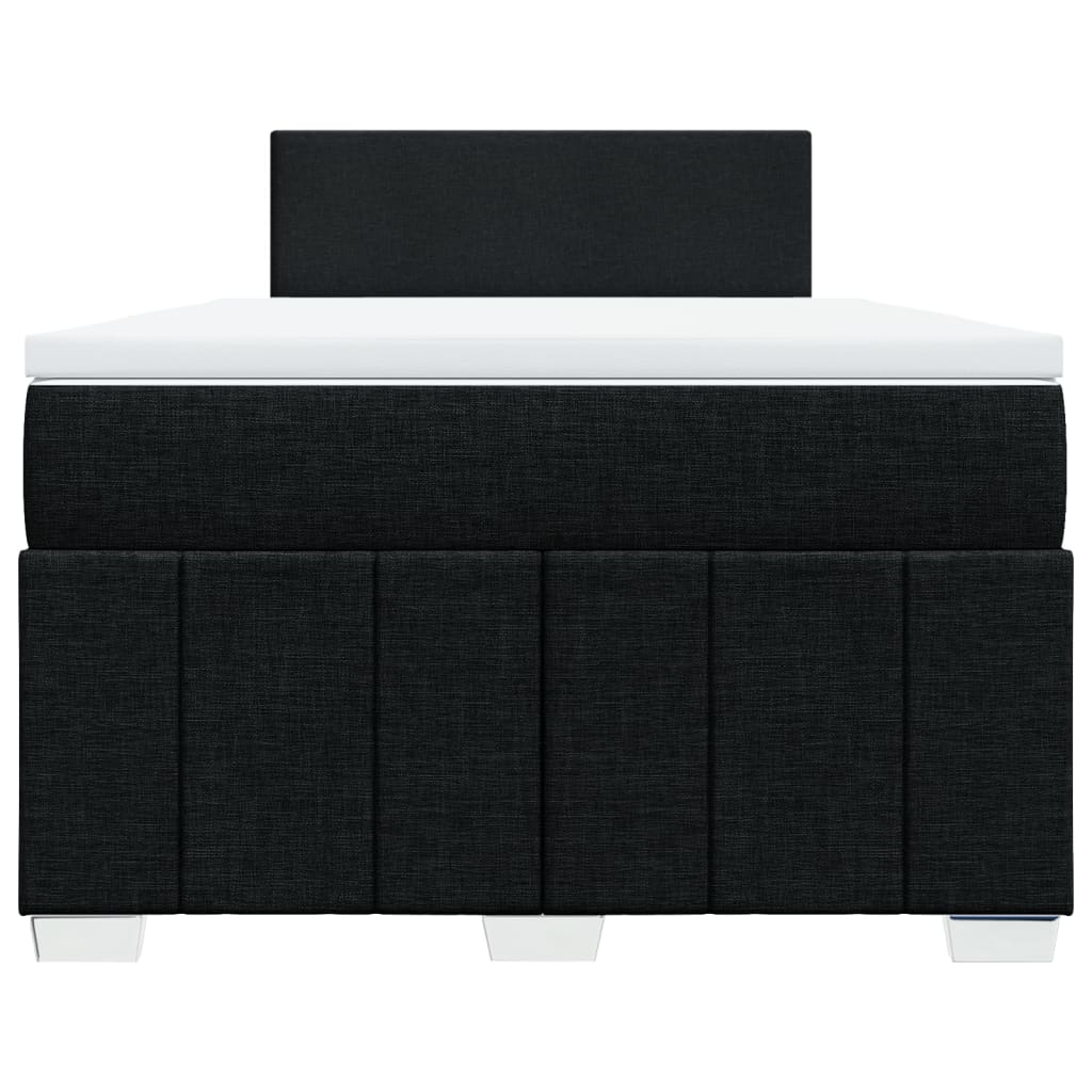 Boxspring met matras stof zwart 120x190 cm is nu te koop bij PeponiXL, paradijselijk wonen!