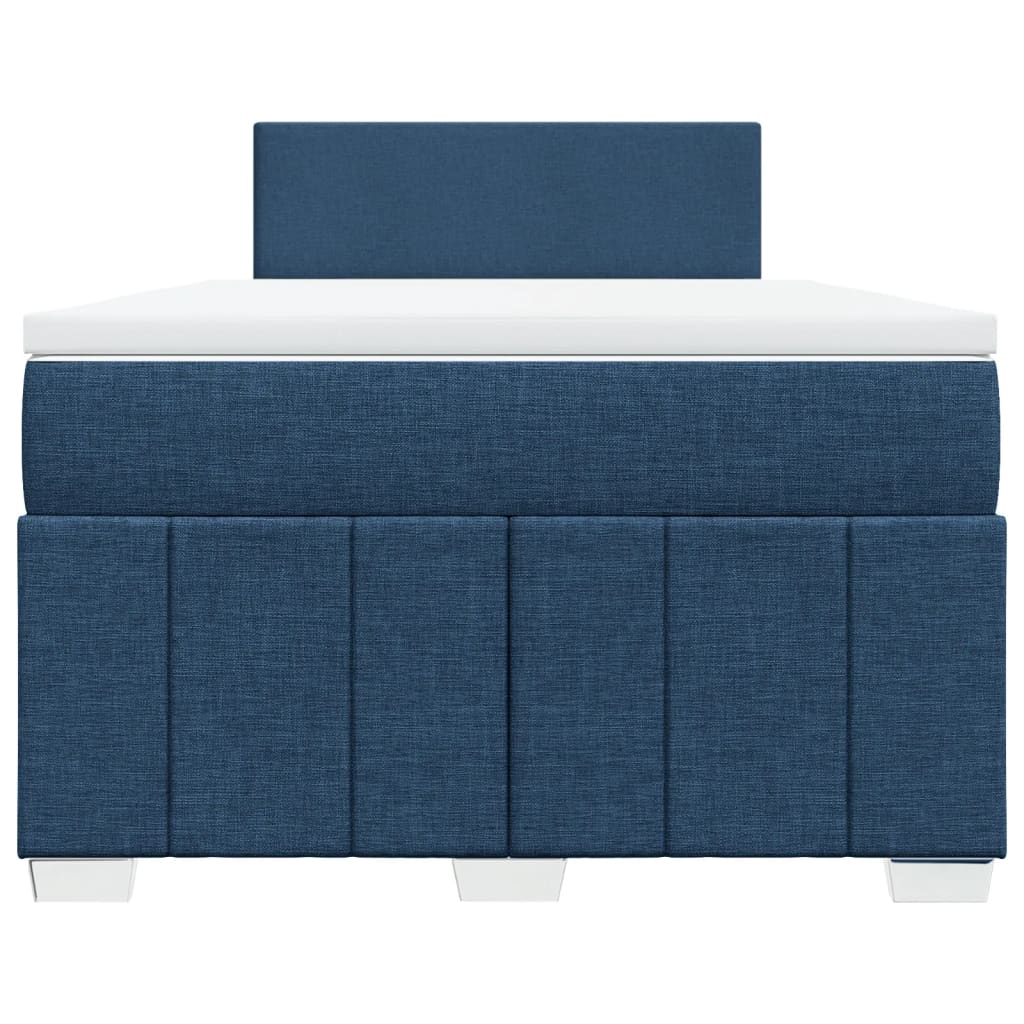 Boxspring met matras stof blauw 120x190 cm is nu te koop bij PeponiXL, paradijselijk wonen!