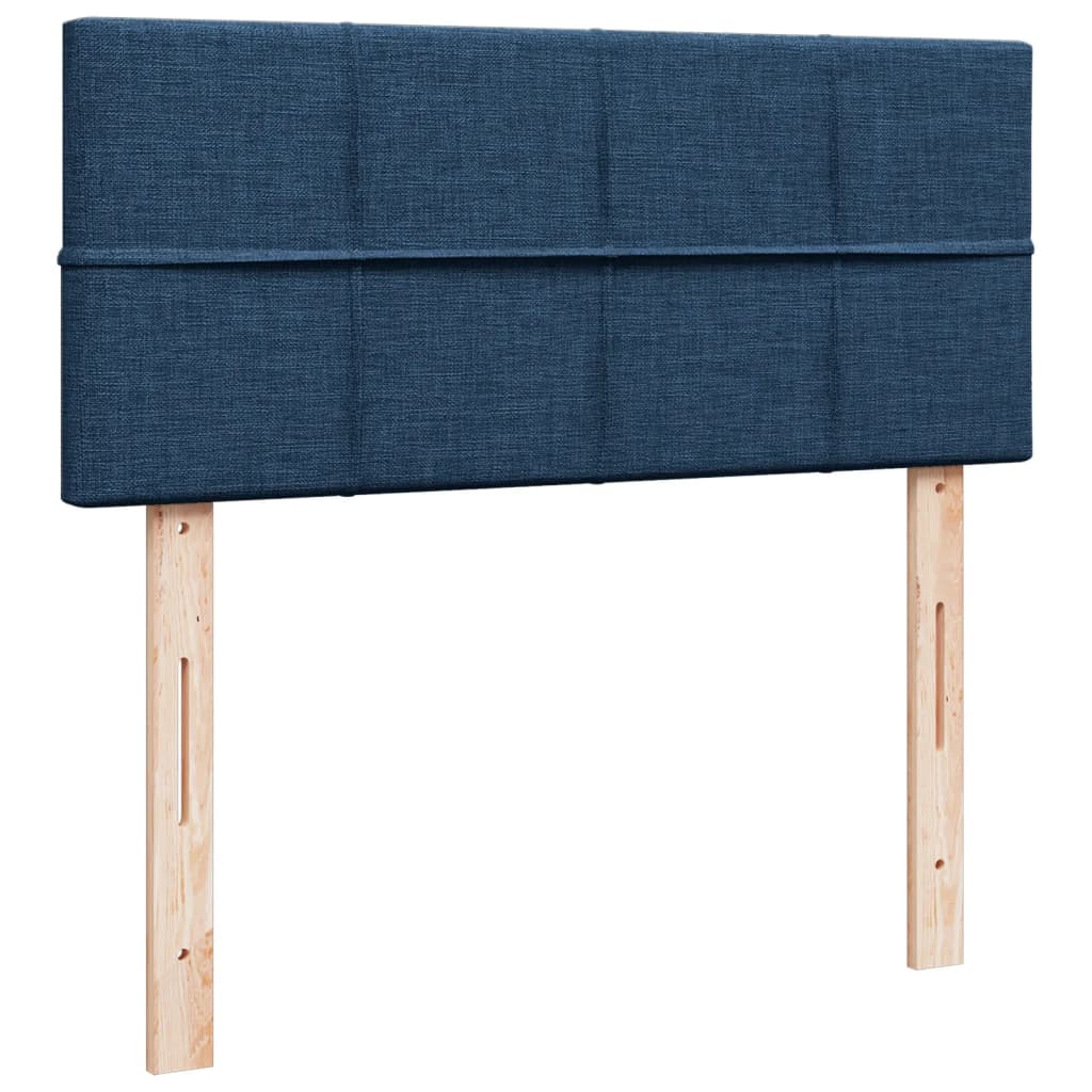 Boxspring met matras stof blauw 120x190 cm is nu te koop bij PeponiXL, paradijselijk wonen!