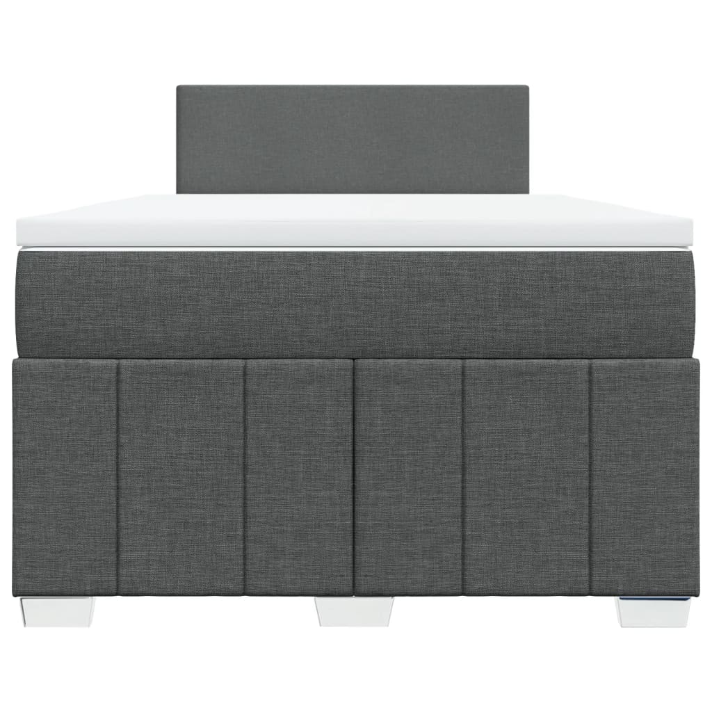 Boxspring met matras stof donkergrijs 120x200 cm is nu te koop bij PeponiXL, paradijselijk wonen!