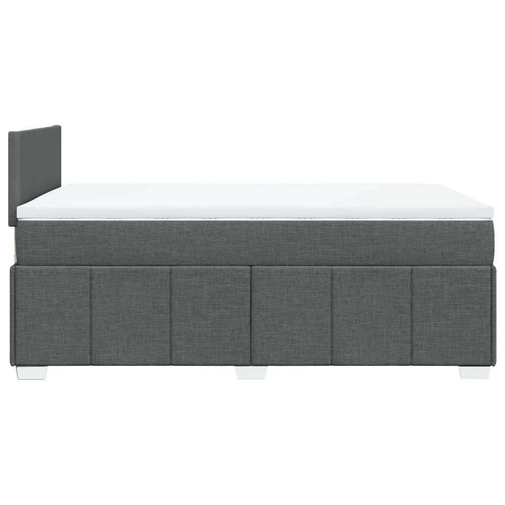 Boxspring met matras stof donkergrijs 120x200 cm is nu te koop bij PeponiXL, paradijselijk wonen!