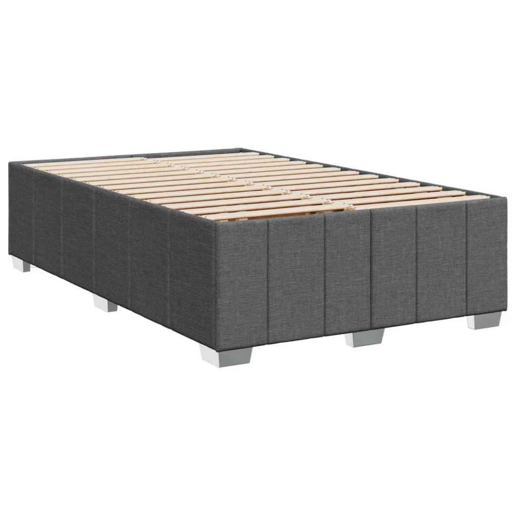 Boxspring met matras stof donkergrijs 120x200 cm is nu te koop bij PeponiXL, paradijselijk wonen!