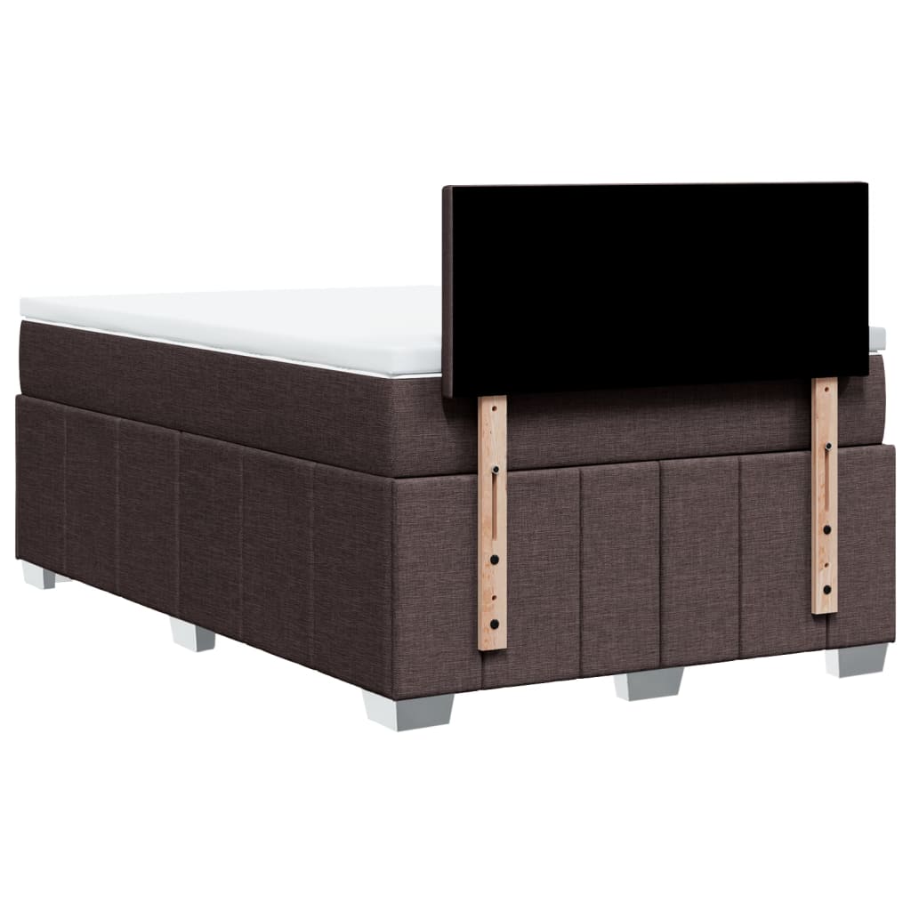 Boxspring met matras stof donkerbruin 120x200 cm is nu te koop bij PeponiXL, paradijselijk wonen!