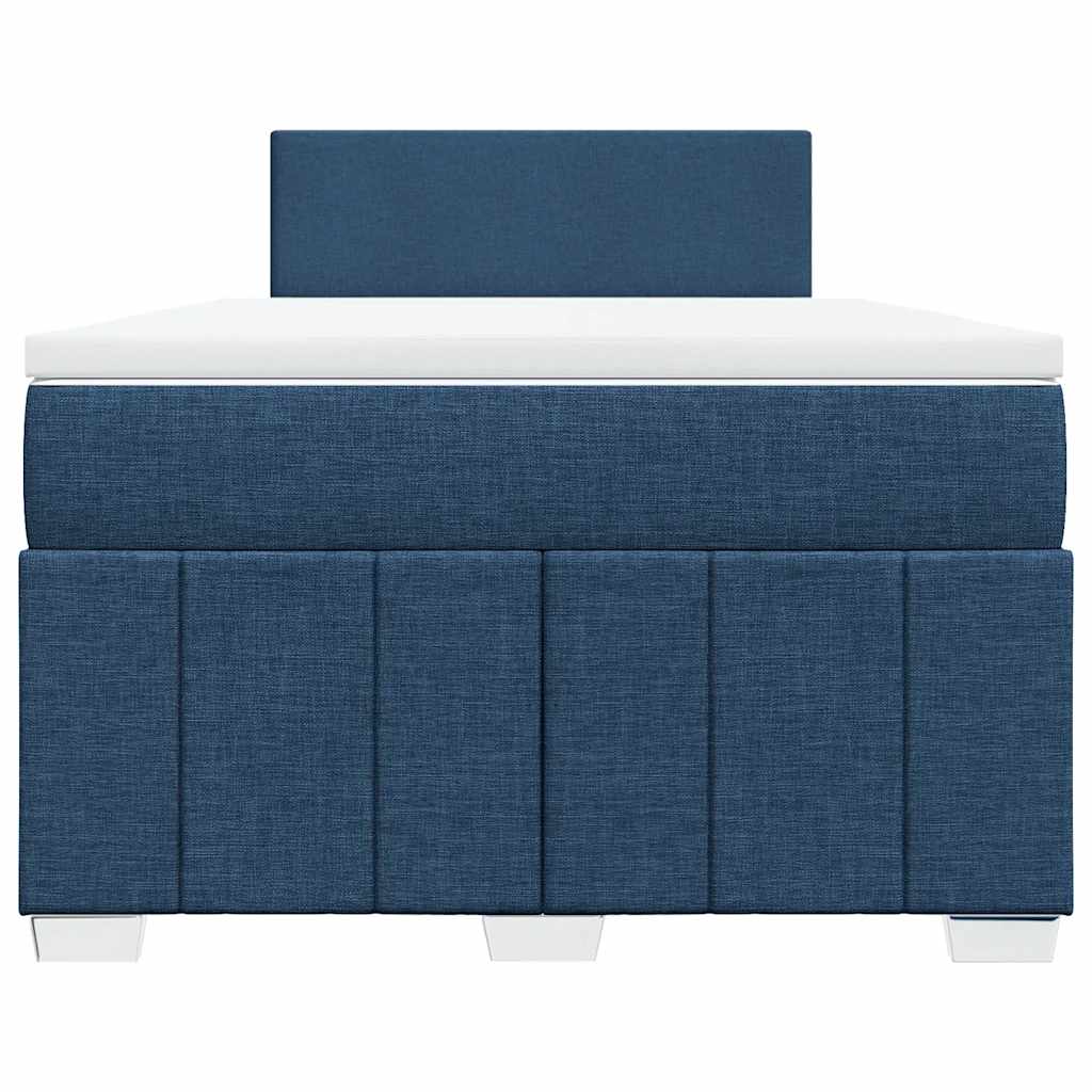 Boxspring met matras stof blauw 120x200 cm is nu te koop bij PeponiXL, paradijselijk wonen!