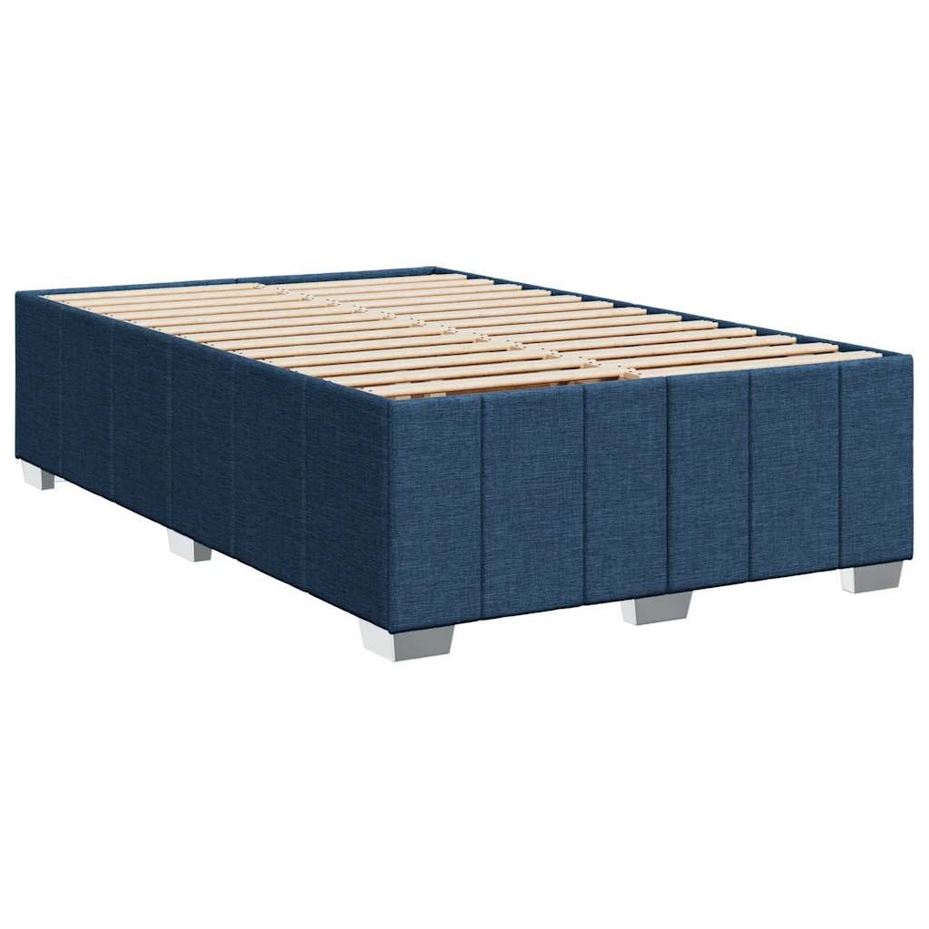 Boxspring met matras stof blauw 120x200 cm is nu te koop bij PeponiXL, paradijselijk wonen!