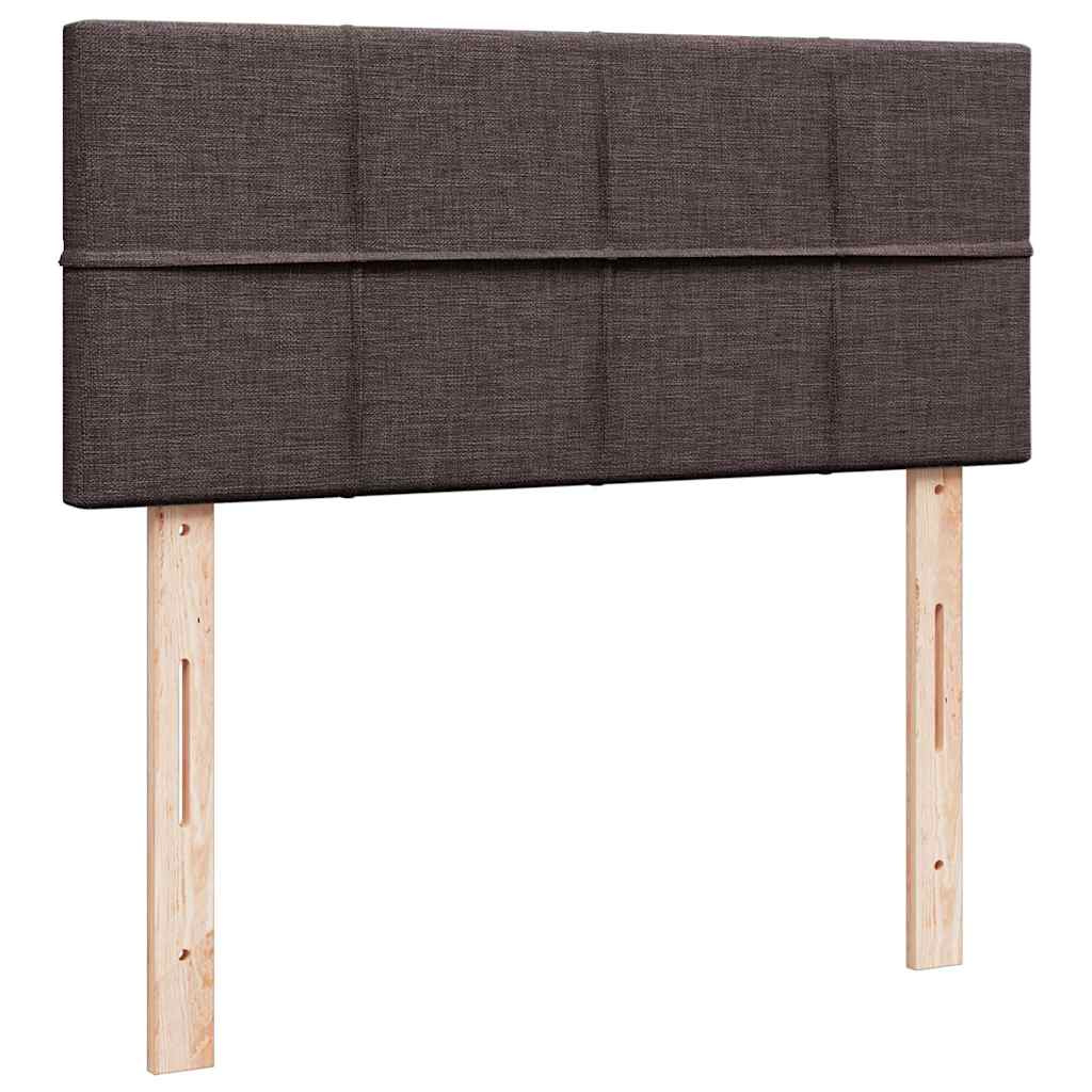 Boxspring met matras stof donkerbruin 120x200 cm is nu te koop bij PeponiXL, paradijselijk wonen!