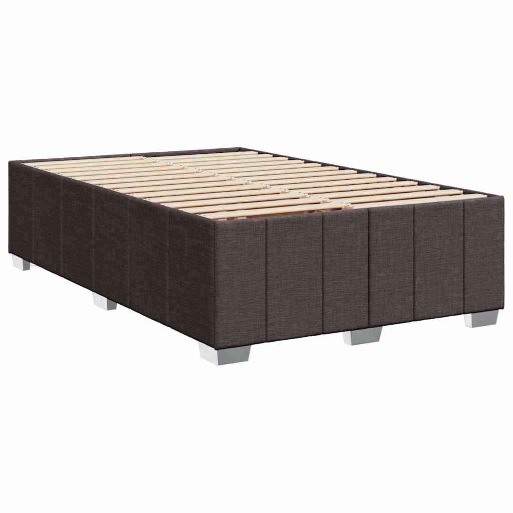 Boxspring met matras stof donkerbruin 120x200 cm is nu te koop bij PeponiXL, paradijselijk wonen!