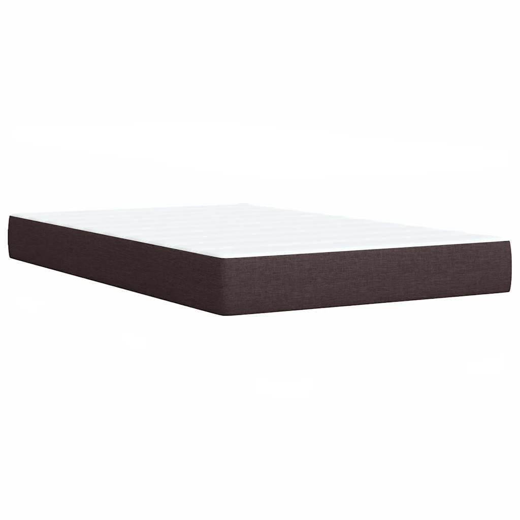 Boxspring met matras stof donkerbruin 120x200 cm is nu te koop bij PeponiXL, paradijselijk wonen!