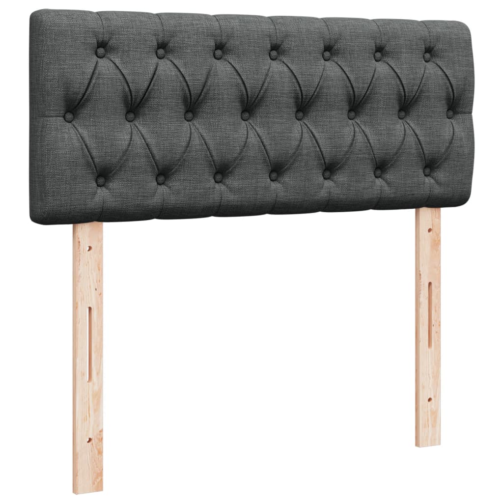 Boxspring met matras stof donkergrijs 120x200 cm is nu te koop bij PeponiXL, paradijselijk wonen!