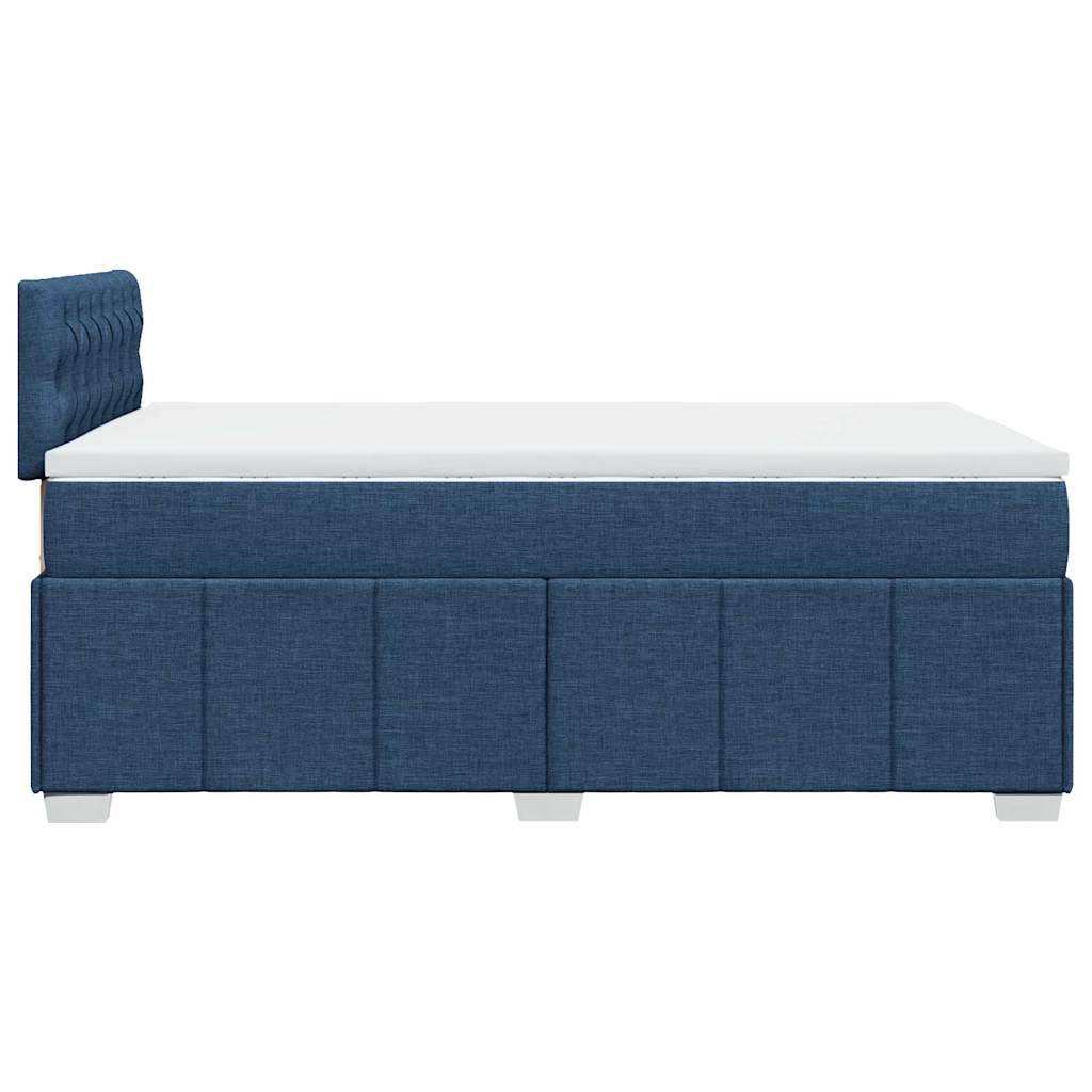 Boxspring met matras stof blauw 120x200 cm is nu te koop bij PeponiXL, paradijselijk wonen!
