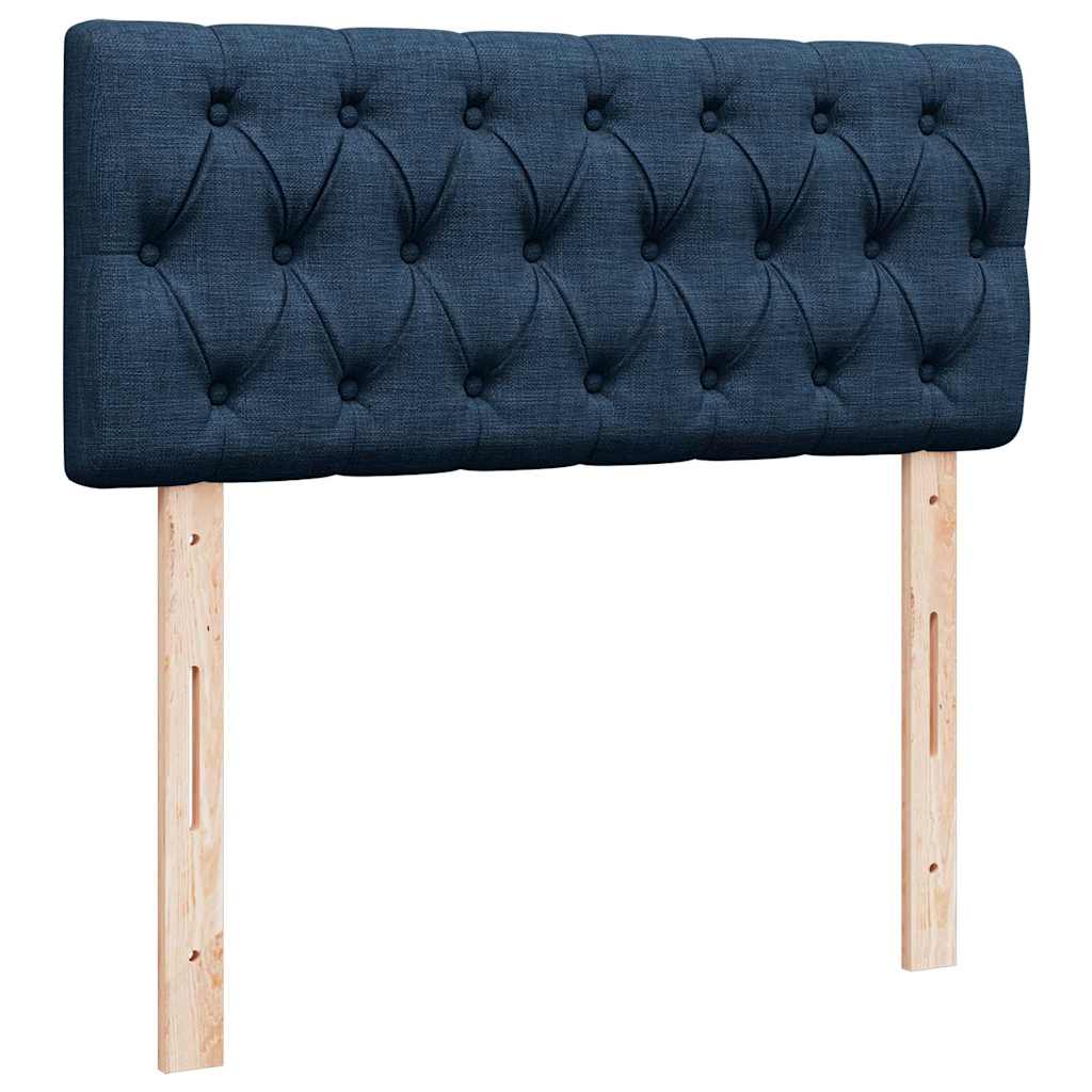 Boxspring met matras stof blauw 120x200 cm is nu te koop bij PeponiXL, paradijselijk wonen!